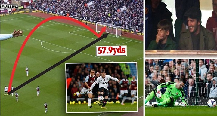 Rooney Cetak Gol Spektakuler Mirip Beckham